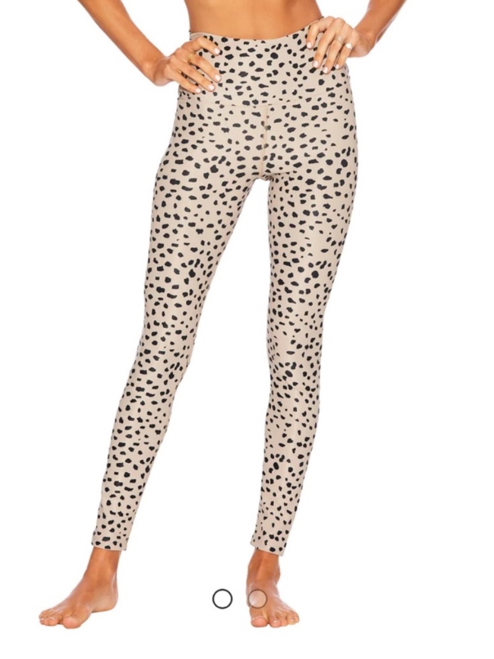 Beach Riot - Ribbed Ayla Leggings Taupe Spot Size Small